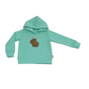 1 Buzo Hoodie Capybara Menta Niña