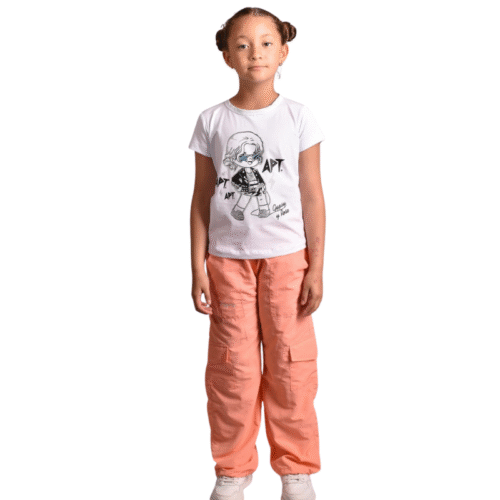 1 PANTALON CUTE CARGO SALMON