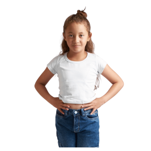 1 CAMISETA SLIM CORTES BLANCA