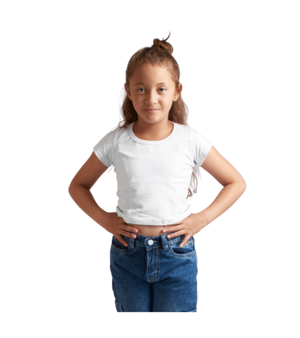 CAMISETA SLIM CORTES BLANCA