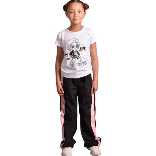 1 Camiseta M/C Rose Apt Blanca Niña