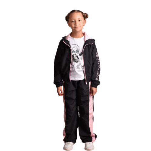 1 Conjunto Sudadera Nautica Negra Niña