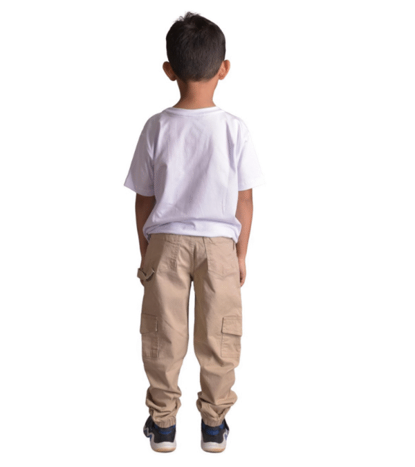 Drill Jogger Cargo Beige Niño