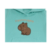 2 Buzo Hoodie Capybara Menta Niña