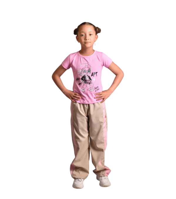 2 Camiseta M/C Rose Apt Rosa Niña