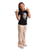 Camiseta Rock Negra Niña