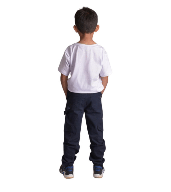 Drill Jogger Cargo Azul Oscuro Niño