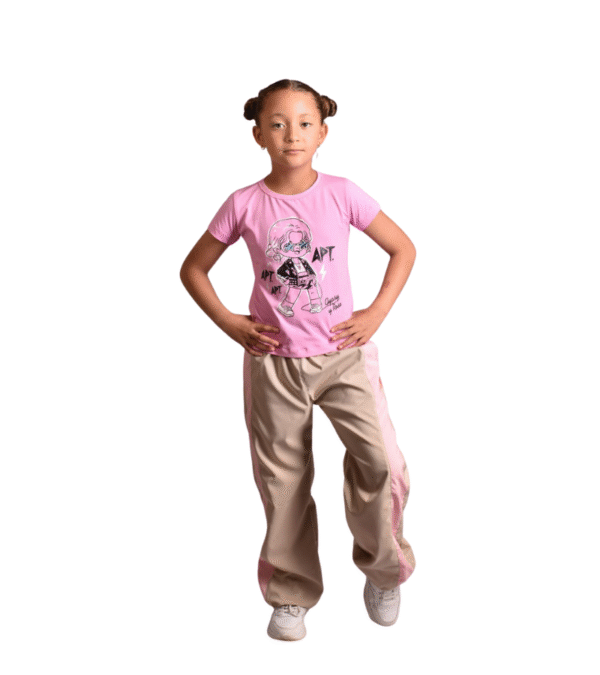 3 Camiseta M/C Rose Apt Rosa Niña