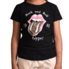 Camiseta Rock Negra Niña