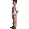 Drill Jogger Cargo Beige Niño