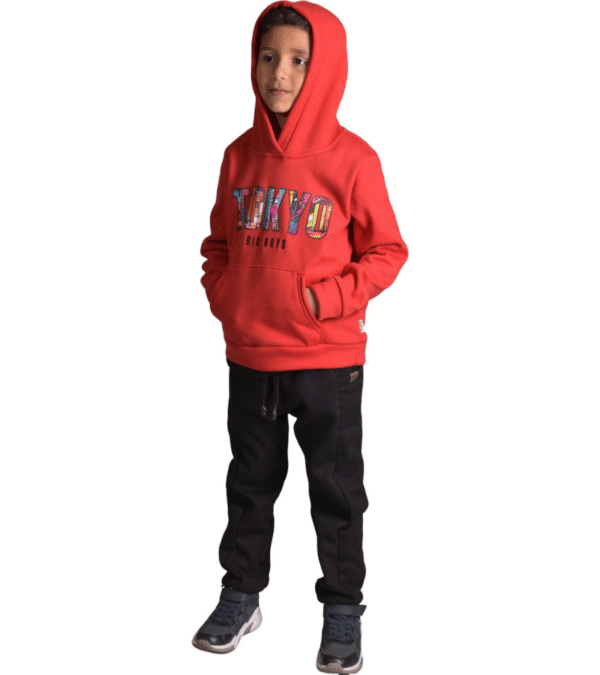 Buzo Hoodie Tokio Rojo Niño