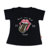 Camiseta Rock Negra Niña