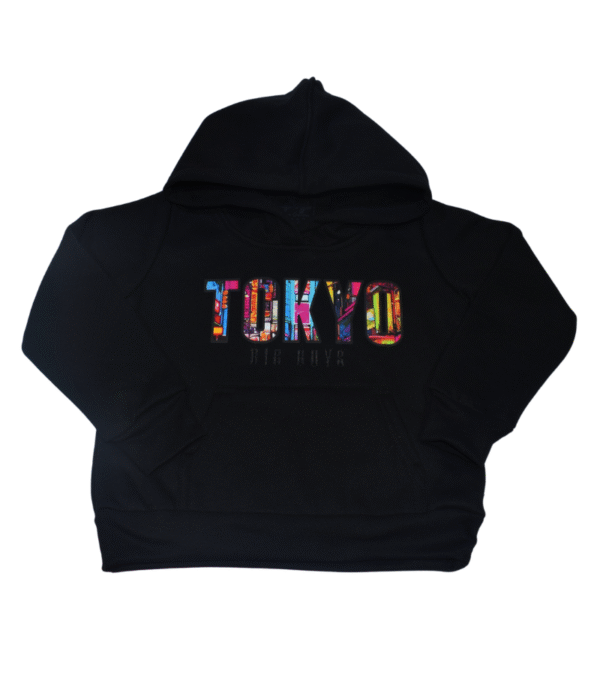 Buzo Hoodie Tokio Negro Niño