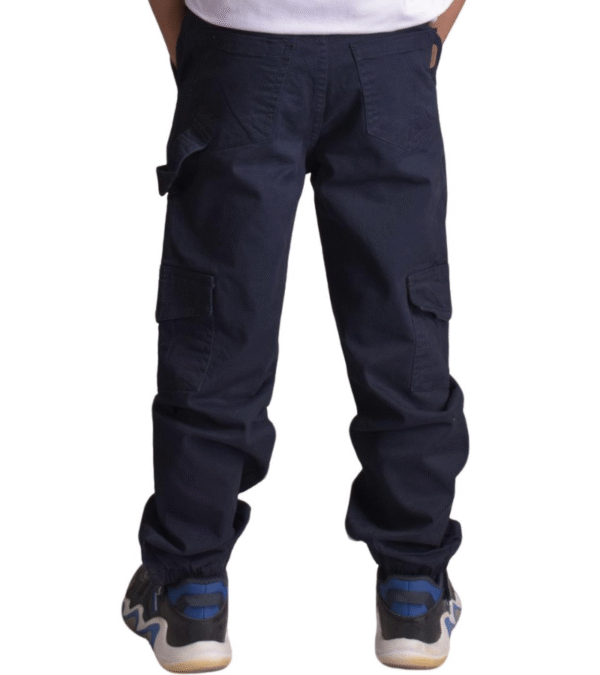 Drill Jogger Cargo Azul Oscuro Niño