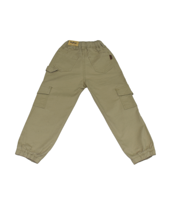 Drill Jogger Cargo Beige Niño
