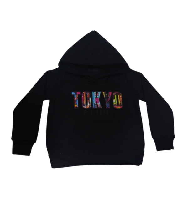Buzo Hoodie Tokio Negro Niño