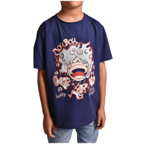 CAMISETA LUFFY AZUL OSCURO
