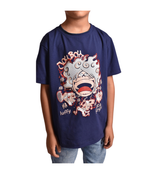 CAMISETA LUFFY AZUL OSCURO