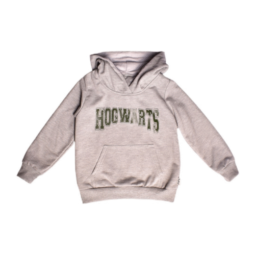 HOODIE HOGWARTS GRIS- VERDE