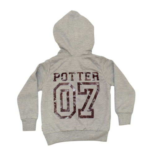 HOODIE HOGWARTS GRIS- VINO